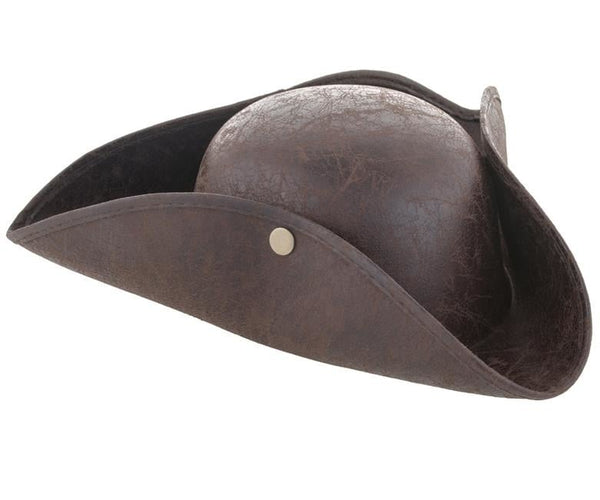 EUPSIIU 1 stuks piratenhoed, tricorn hoed, Halloween kapiteinskostuumaccessoire, middeleeuwse piratenpet in oude koloniale stijl, voor themafeest, Halloween, cosplay, rol cosmetische accessoires