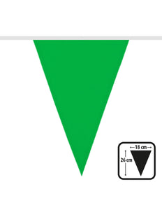 Groene polyester vlaggenlijn 6 meter
