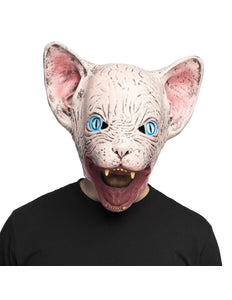 Latex Horror cat hoofdmasker
