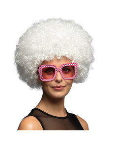 Boland Clown pruik afro krullen Groove wit