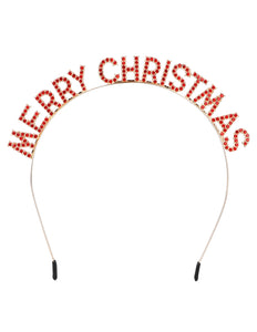 Boland Metalen diadeem 'Merry Christmas' haarband