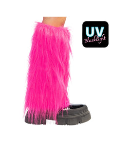 Boland Neonroze beenwarmers Rave dames (UV, eenheidsmaat)
