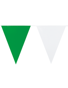 Boland PE vlaggenlijn wit/groen