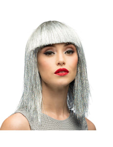Boland Pruik Crazy zilver