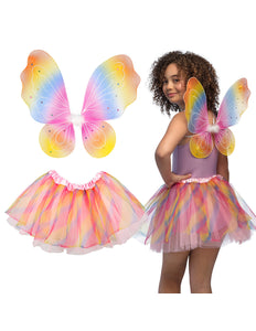 Boland Regenboog fee verkleed set kind