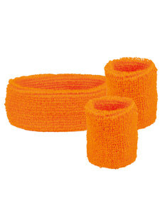 Boland Set 3 zweetbandjes neonoranje