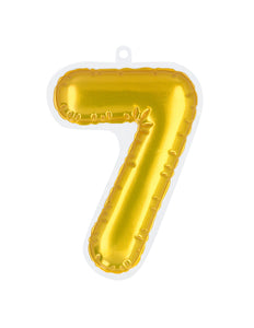 Boland Sticker Folieballon '7' goud