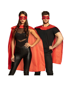 Boland Super held cape en masker set rood