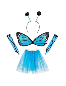 Boland Vlinder verkleed set blauw kind