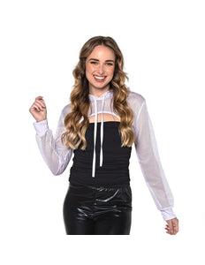 Boland Witte visnet bolero dames (maat M)