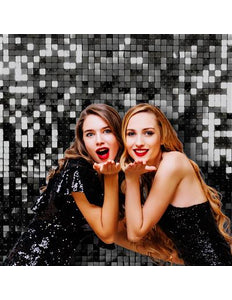 Funny Fashion Folie achtergrond zwart voor Photo booth en bruiloften