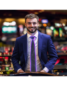 Funny Fashion Stropdas met licht paars