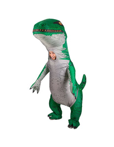 Wicked Costumes Opblaasbare Dinosaurus - Groen
