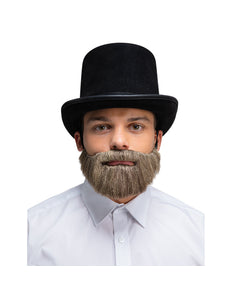 Wicked Costumes Realistische baard deluxe - Grijs