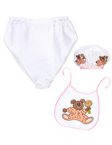 Widmann SRL Babyset roze met beertje