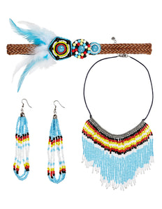 Widmann SRL Blauwe indiaanse sierraden