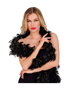 Widmann SRL Boa Esther zwart goud 180cm