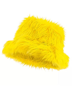 Widmann SRL Bucket hat pluche geel Evi