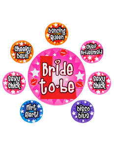 Widmann SRL Button broches Bride to be vrijgezellenfeesten