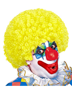 Widmann SRL Clownspruik krulletjes geel
