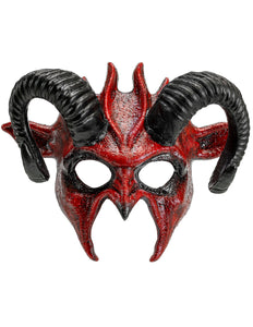 Widmann SRL Commedia dell'arte duivelsmasker ram rood/ zwart