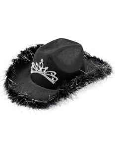 Widmann SRL Cowboyhoed Daisy met tiara zwart