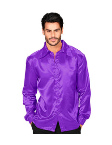 Widmann SRL Disco blouse paars Jim heren