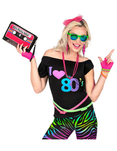 Widmann SRL Disco shirt dames 80's neon