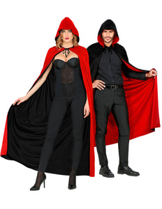 Widmann SRL Dubbelzijdige cape rood zwart