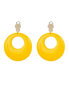 Widmann SRL Gele oorbellen neon disco