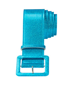 Widmann SRL Glitter showriem blauw