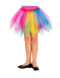 Widmann SRL Glitter tutu rok multi kleuren kinderen