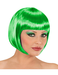 Widmann SRL Groene boblijnpruik dames