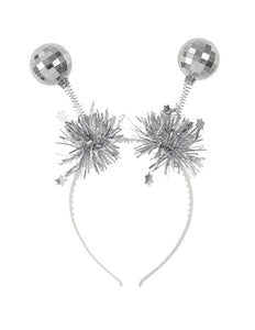 Widmann SRL Haarband disco ballen zilver