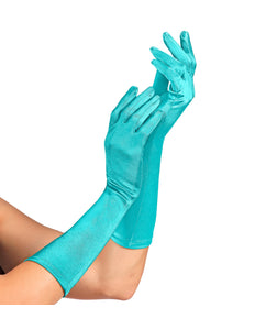 Widmann SRL Handschoenen satijn elastisch lichtblauw