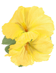 Widmann SRL Hawaii bloem haarclip geel