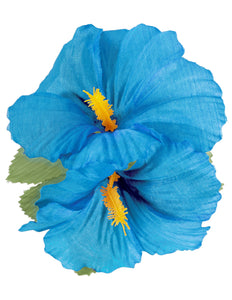 Widmann SRL Hawaii bloem haarclip licht blauw