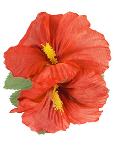 Widmann SRL Hawaii bloem haarclip rood