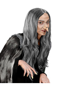 Widmann SRL Heksen pruik Crudelia grijs