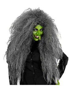 Widmann SRL Heksen pruik grijs Elly