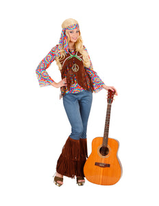 Widmann SRL Hippie kostuum Flower Power dames