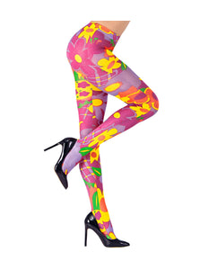 Widmann SRL Hippie panty roze flower power