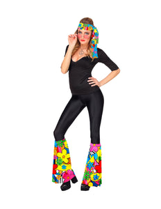 Widmann SRL Hippie verkleedset bloemen unisex jaren-70