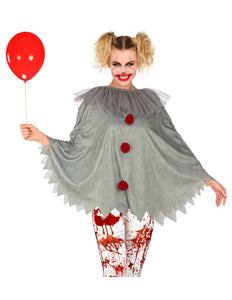 Widmann SRL Horror clown poncho volwassenen
