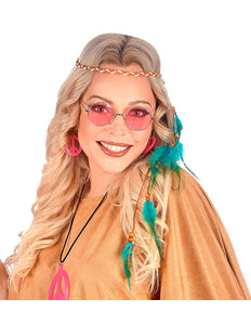 Widmann SRL Indianen hoofdband met veren