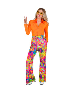 Widmann SRL Jaren 70 broek love&peace dames