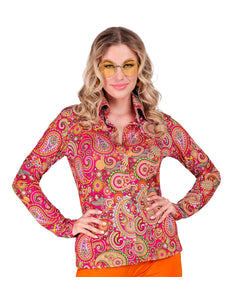 Widmann SRL Jaren 70 shirt paisley dames