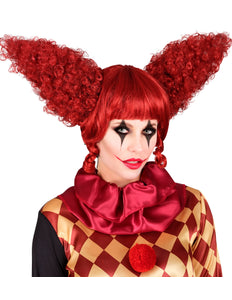 Widmann SRL Killer clown pruik rood
