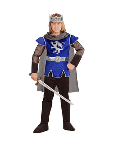 Widmann SRL King Arthur kostuum blauw kinderen