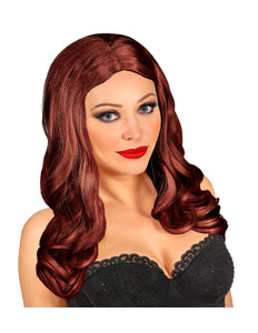 Widmann SRL Lange bruine pruik roxy